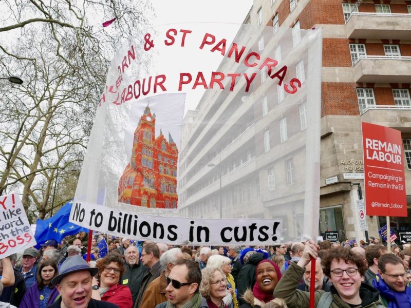 Holborn & St. Pancras Labour Party members at a march