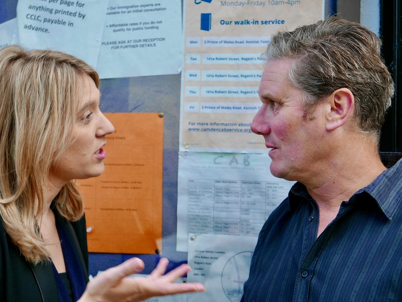 Georgia Gould and Keir Starmer